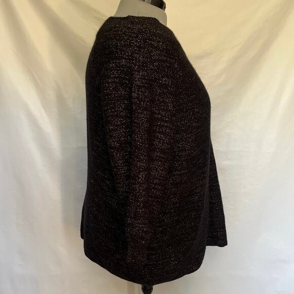 Lane Bryant Pullover Wideneck Sweater Sz 26/28  Whimsigoth Vampy Shimmer Holiday - Picture 3 of 11